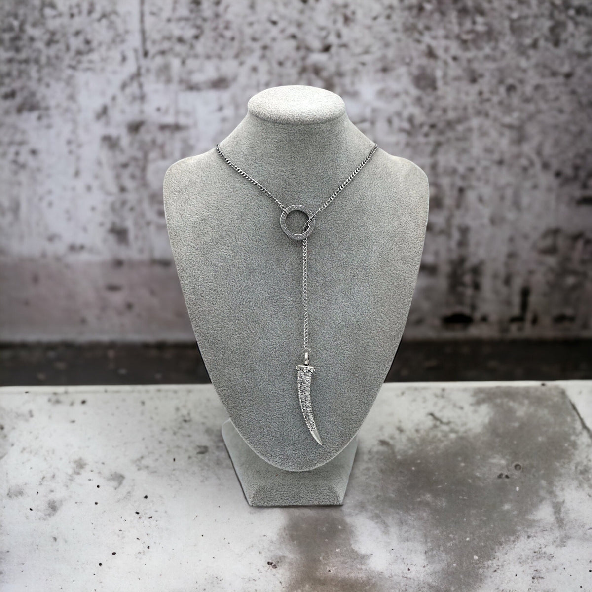 Viking Necklace - Viking Valkyrie Chain Necklace, Celtic Wraparound Jewelry