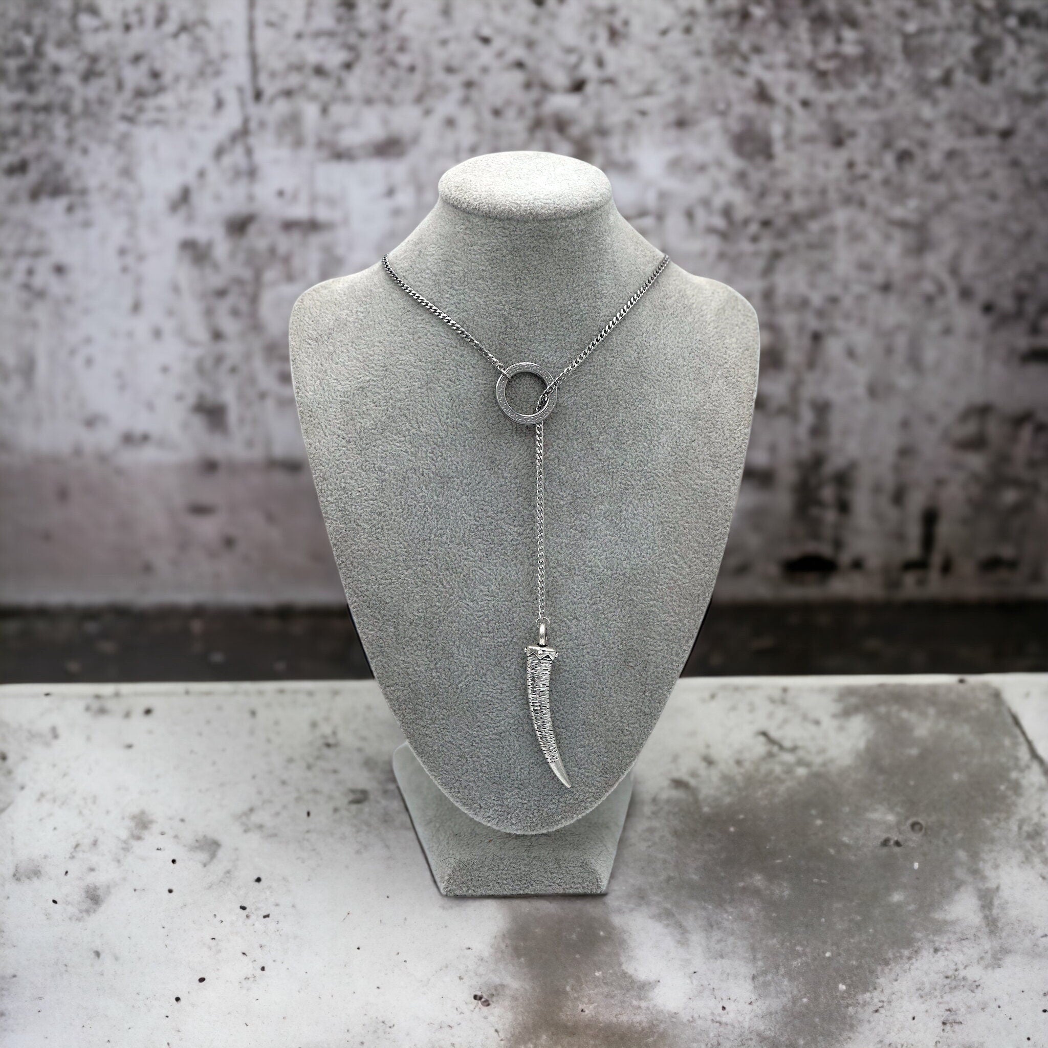 Viking Necklace - Viking Valkyrie Chain Necklace, Celtic Wraparound Jewelry