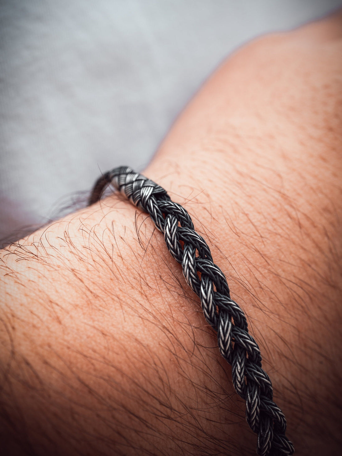 Viking Bracelet - 999 Silver Viking Bracelet. Woven Bracelet. Hand Braided Bracelet. Herringbone
