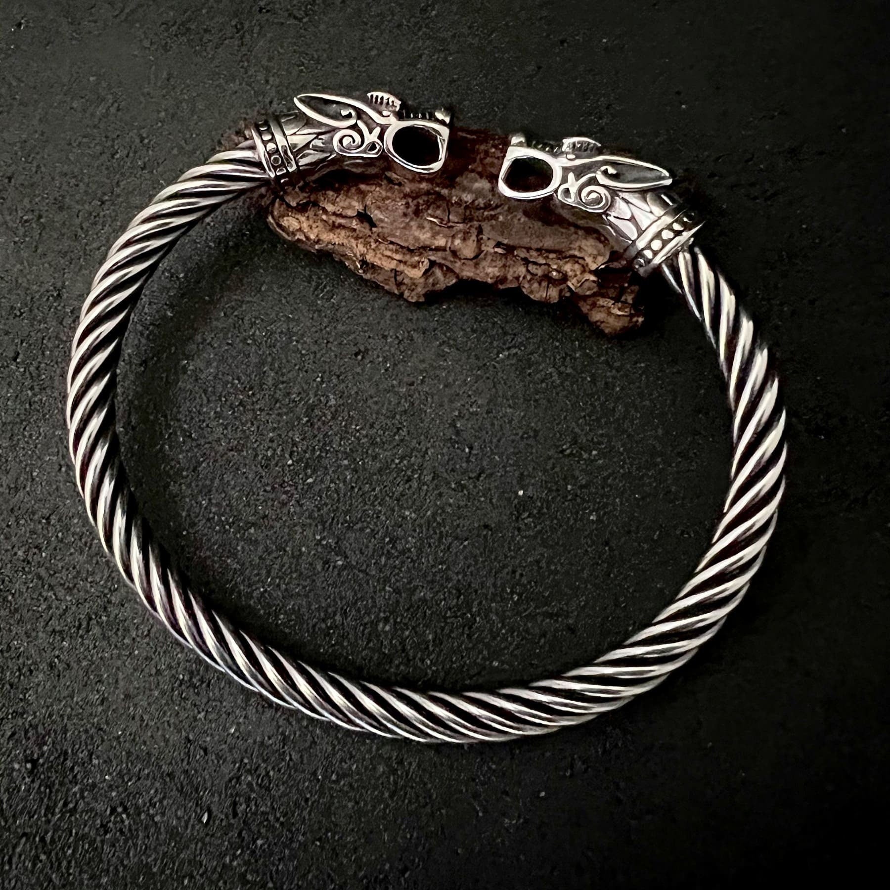 Viking Wolf Ring - Viking Bracelet, Fenrir Arm Bracelet, Ring Armlet, Circlet Bangle Nordic