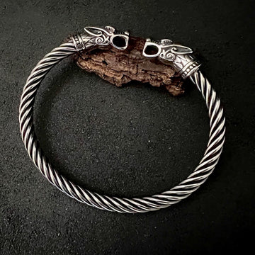 Viking Wolf Ring - Viking Bracelet, Fenrir Arm Bracelet, Ring Armlet, Circlet Bangle Nordic