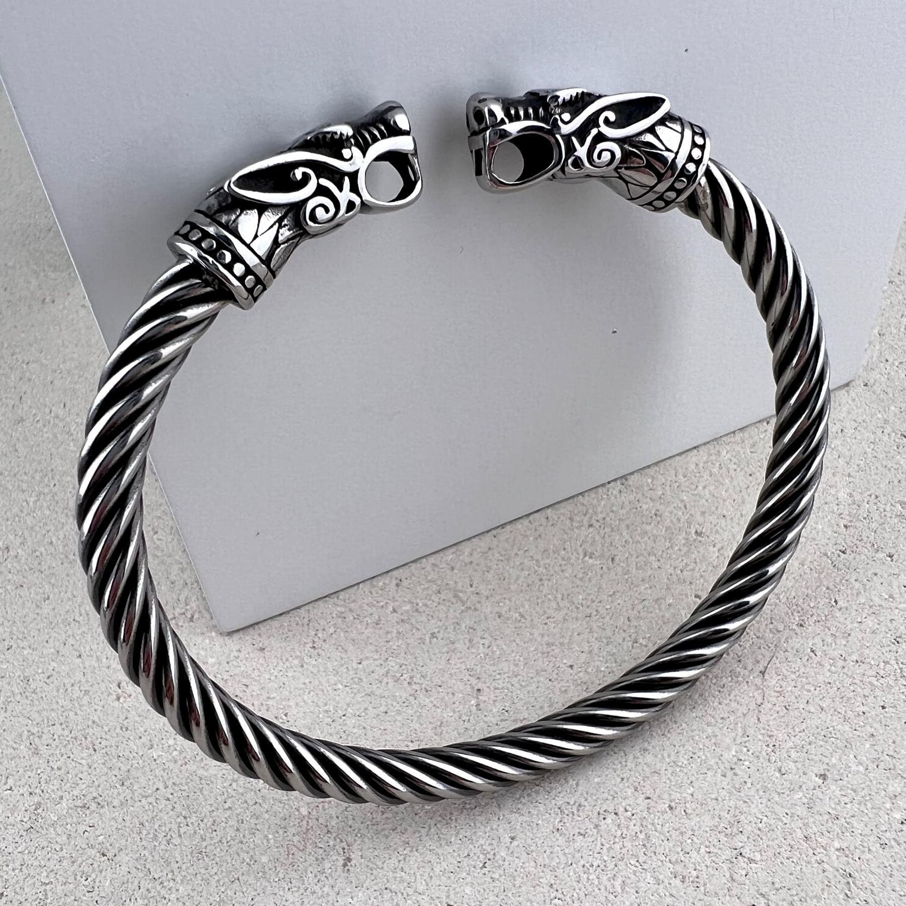 Viking Wolf Ring - Viking Bracelet, Fenrir Arm Bracelet, Ring Armlet, Circlet Bangle Nordic