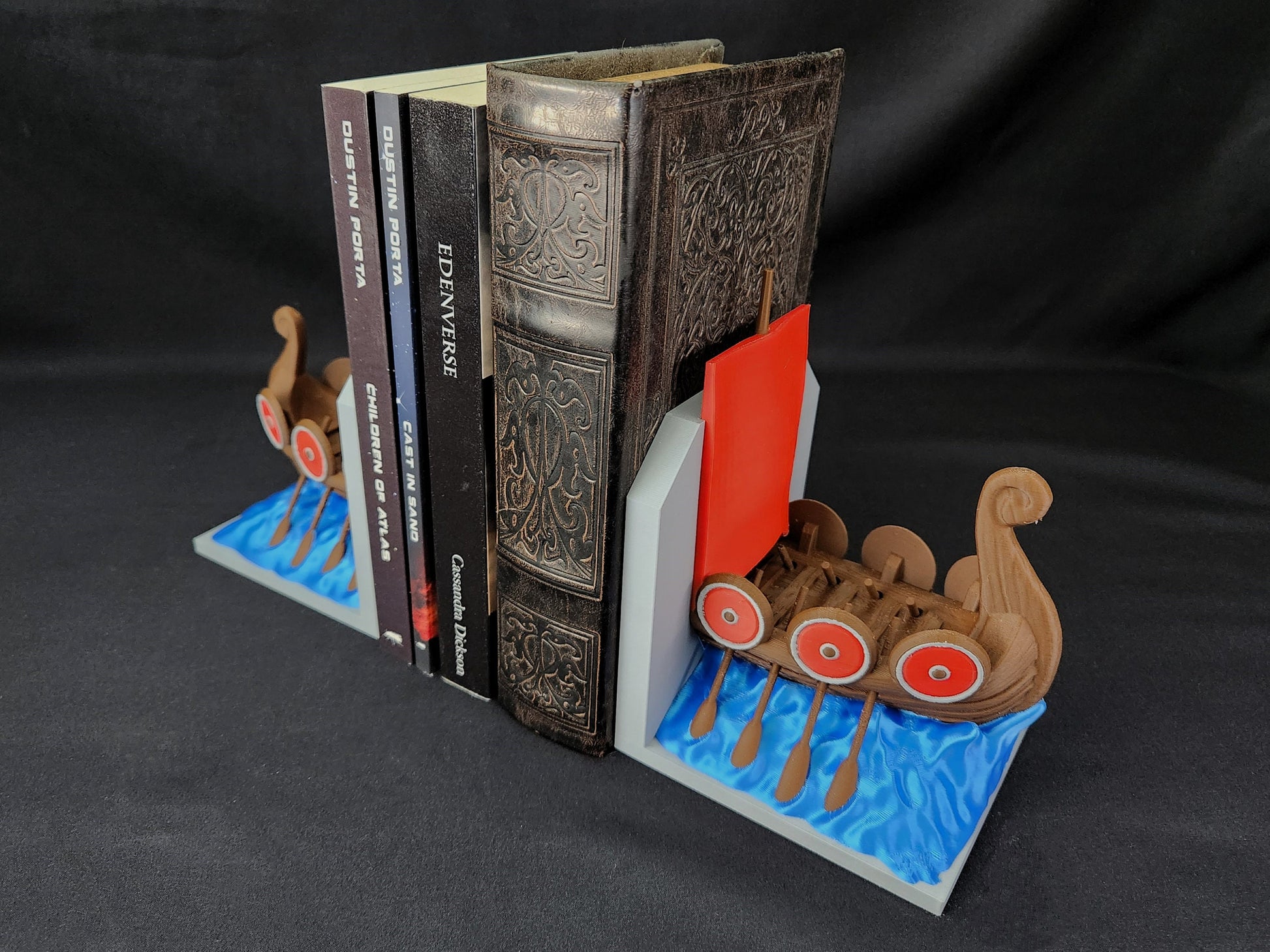 Viking Home Decor - Viking Ship Bookshelf Decor