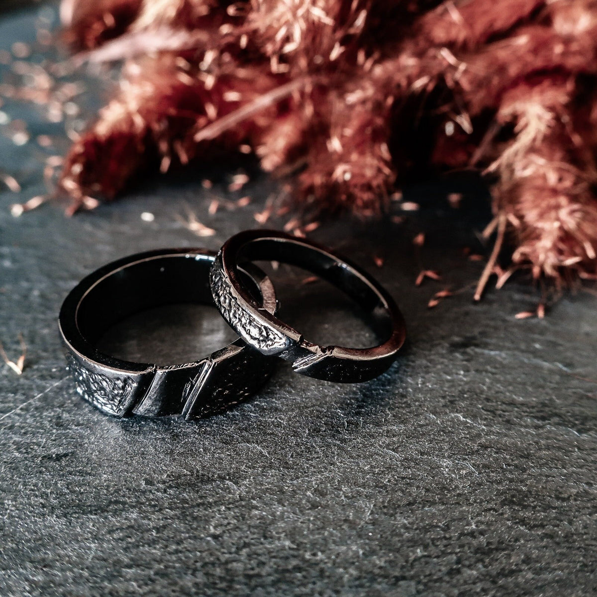 Viking Odin Ring - Sterling Viking Wolf with Runes Ring, Mens Wide Norse Wedding Ring, Braided Odin