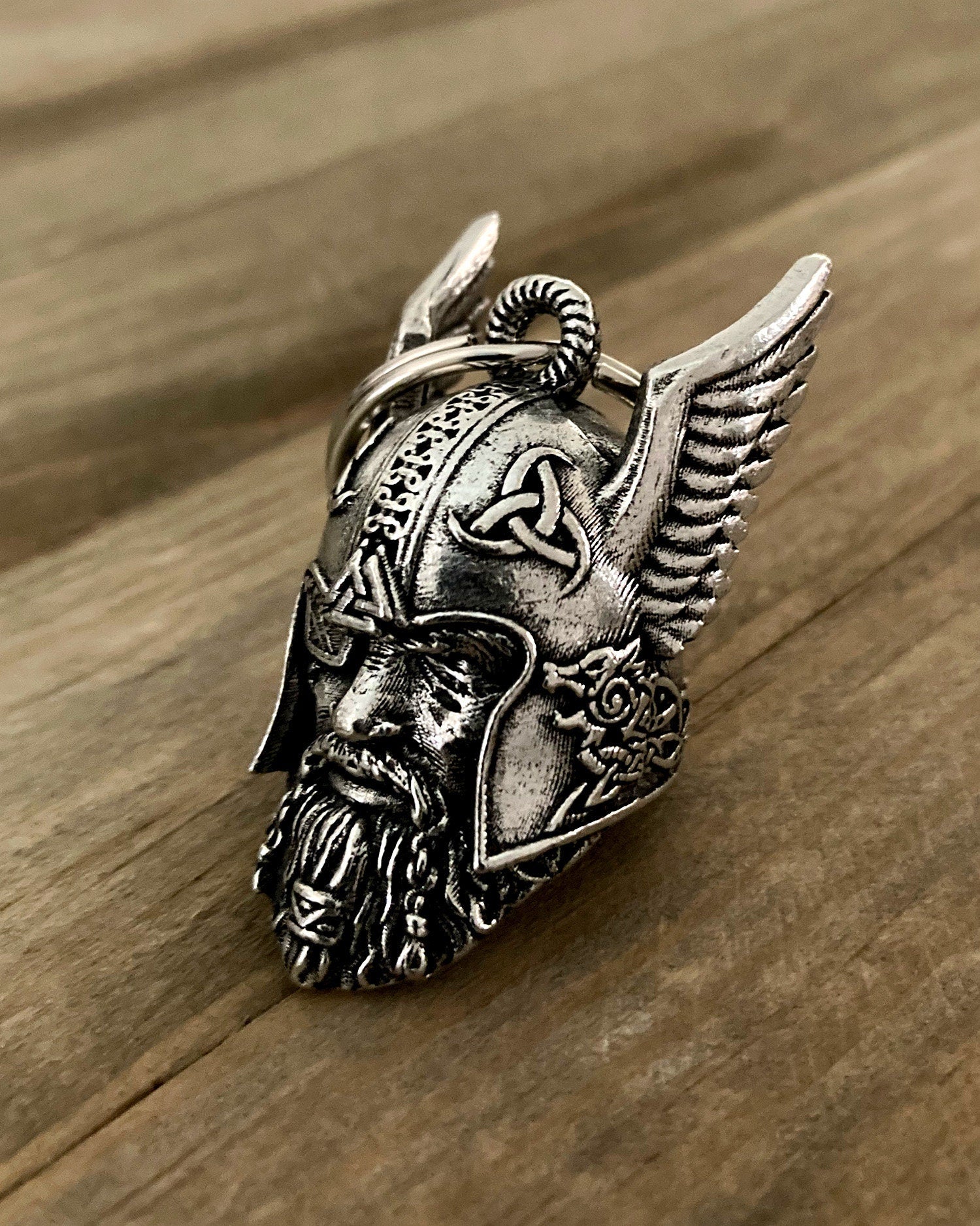 Viking Home Decor - Handmade Mini Bronze Viking Statue - Retro Desktop Decoration, Gothic Small