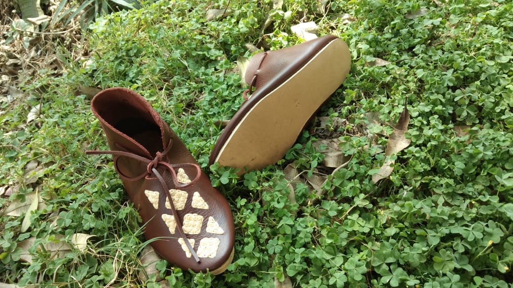 Viking Boots - Handmade Leather Viking Shoes, Historical Haithabu Turn Shoes