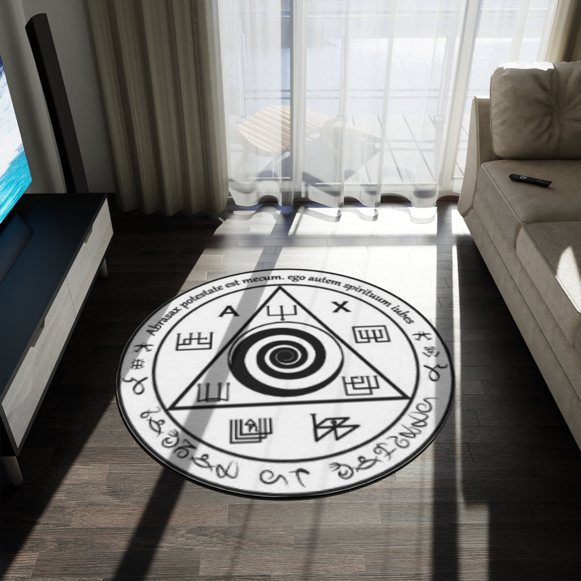 Viking Rug - Mythological Rug, Viking Rug, Viking Pattern, Scandinavian Myth, Nordic Mat, Helm of