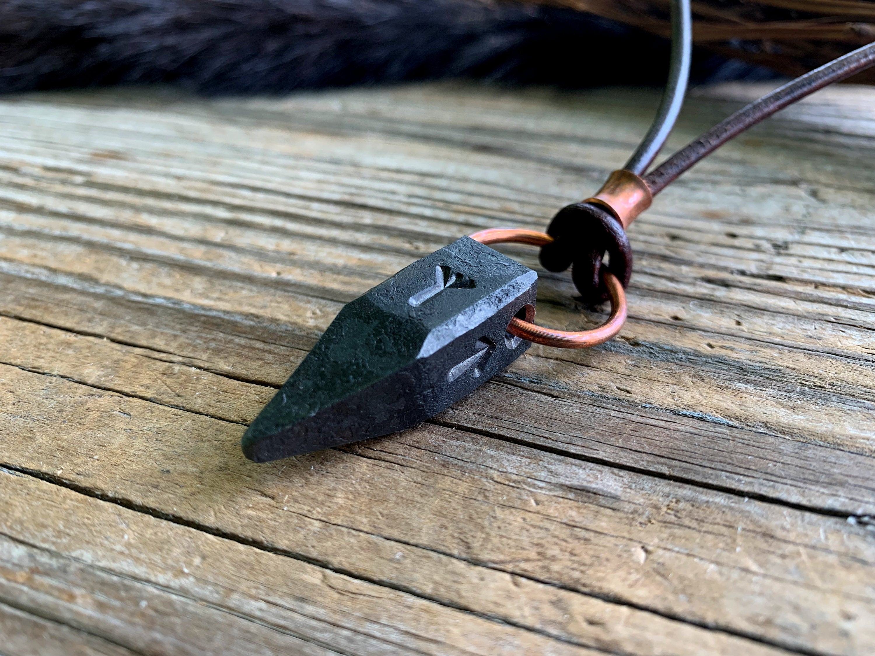Viking Leather Accessory - Key fob "Head of Jormungandr". A personalized gift for Vikings.