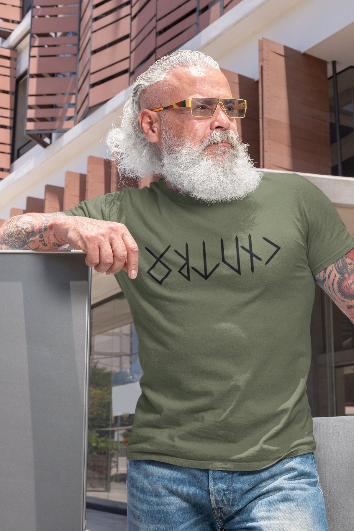 Viking Rune T-Shirt - NAME in RUNES Viking T-Shirt, Personalized Futhark Runes Tee, Custom Norse