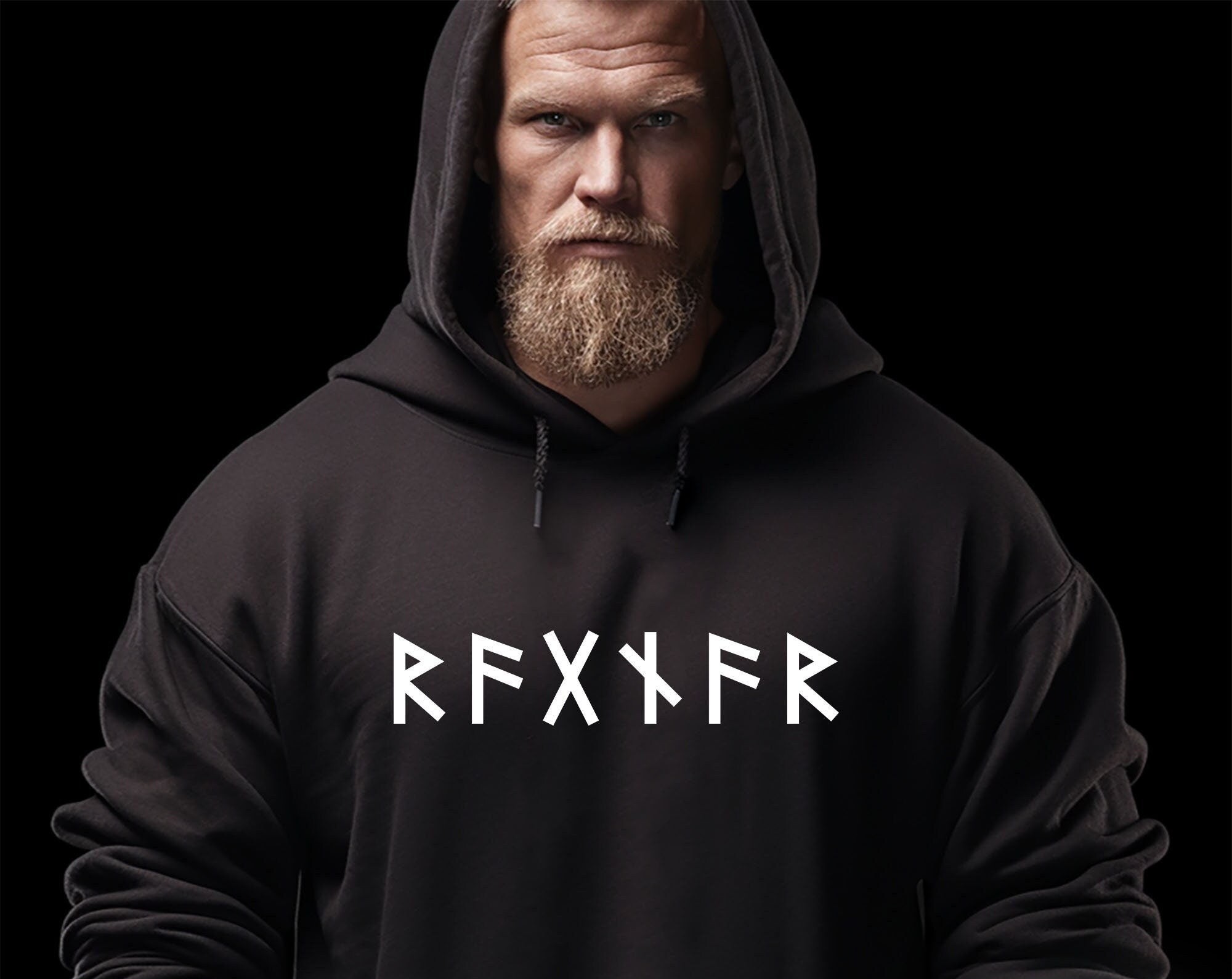 Viking Valhalla Hoodie - Berserker Viking Hoodie, Celtic Knots Bear Valhalla Sweatshirt, Viking