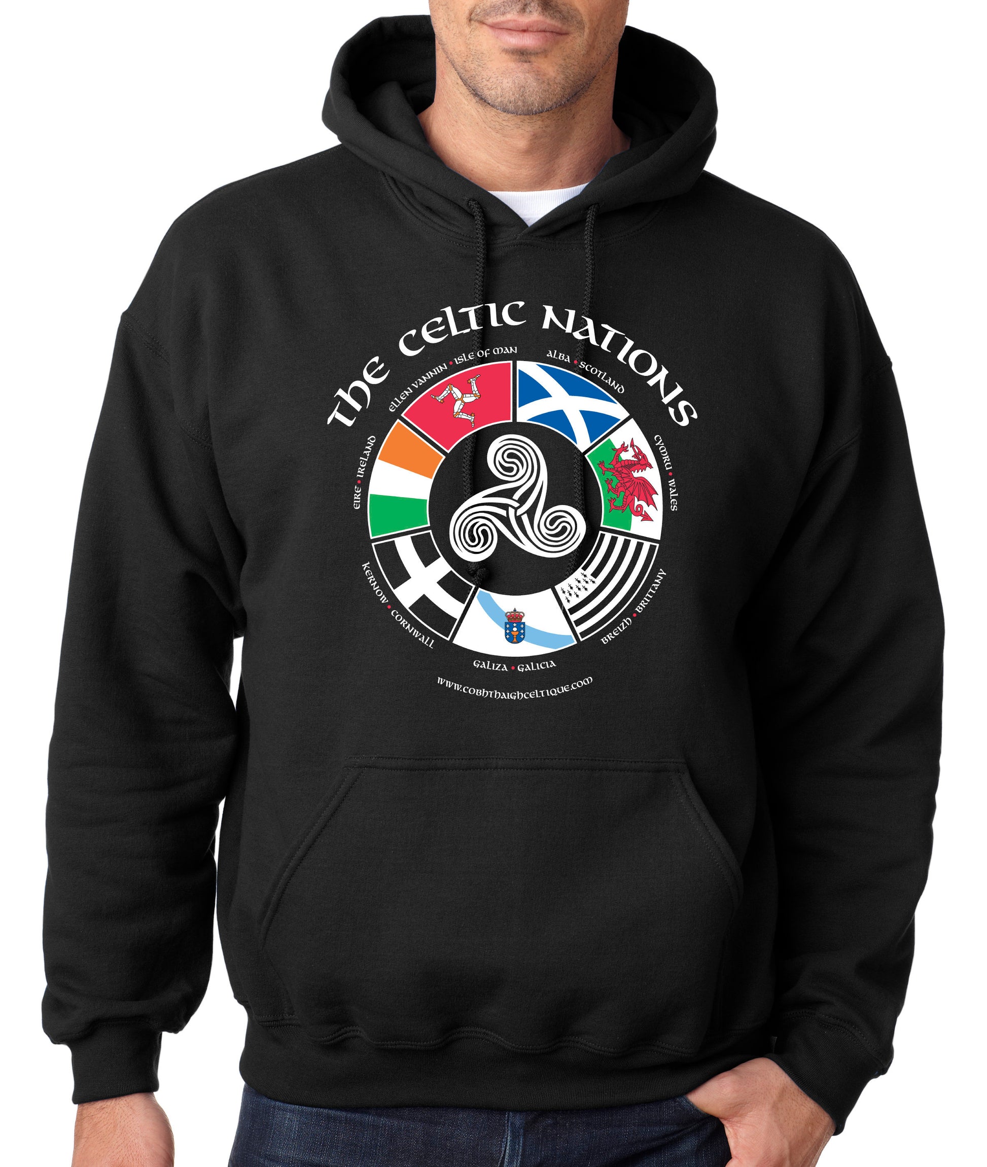 Viking Hoodie - Irish Viking Zip Hoodie, Ireland Flag Norse Ship Jacket, Celtic Unisex Heritage Gift