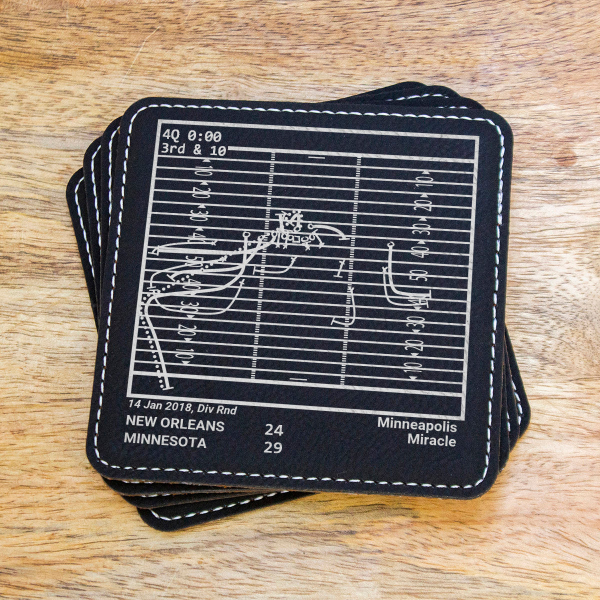 Viking Home Decor - Greatest Vikings Plays: Slate Coasters (Set of 4)