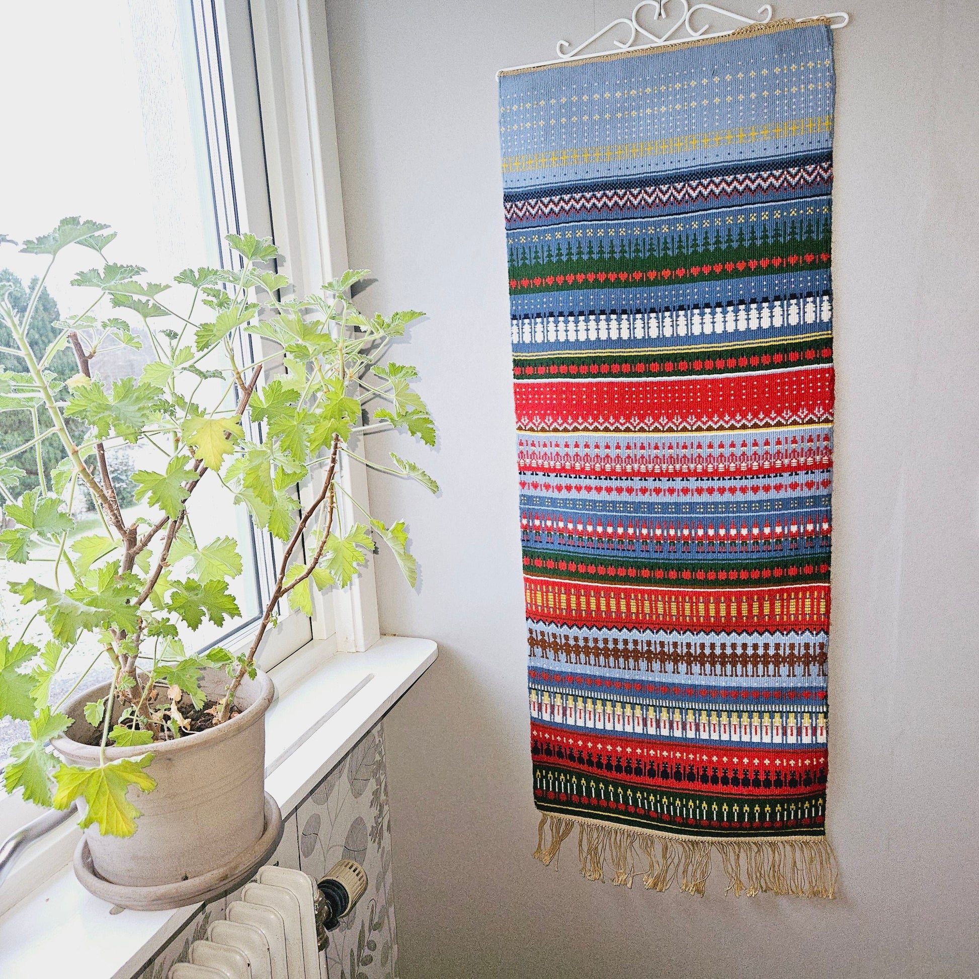 Viking Raven Blanket - Viking Longship Tapestry Wall Hanging Norse Raven Fjord Wall Art Large Wall