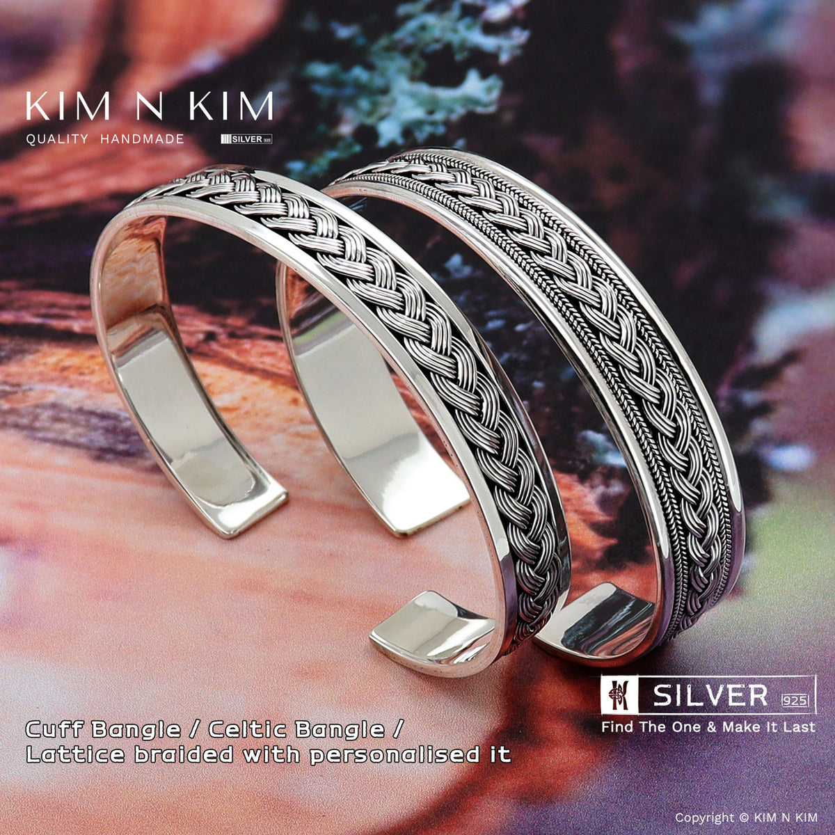 Viking Thor's Hammer Bracelet - Oxidised Sterling Silver Men's Cuff Bangle, Viking Rune, Thor's