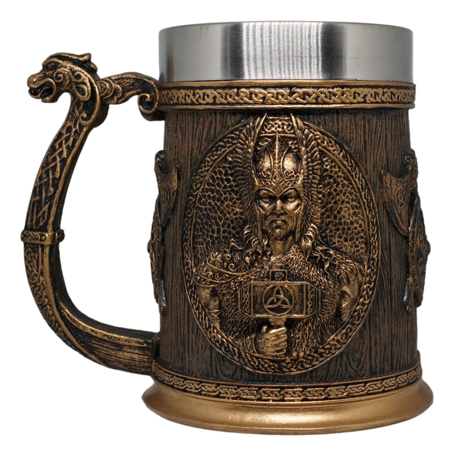 Viking Mug - Viking Horned Skull Warrior Tankard Mug For your favorite Drink