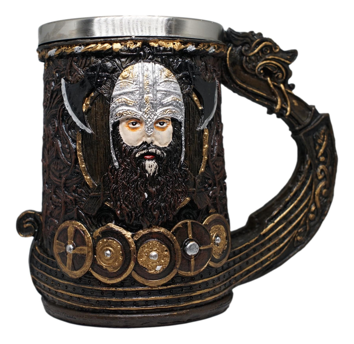 Viking Mug - Viking Horned Skull Warrior Tankard Mug For your favorite Drink