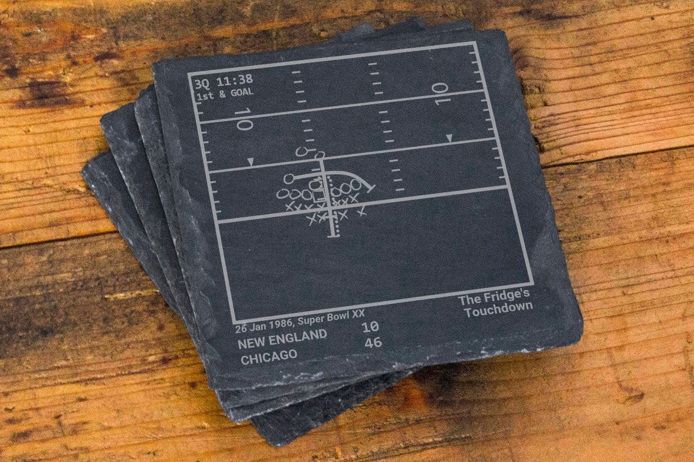 Viking Home Decor - Greatest Vikings Plays: Slate Coasters (Set of 4)