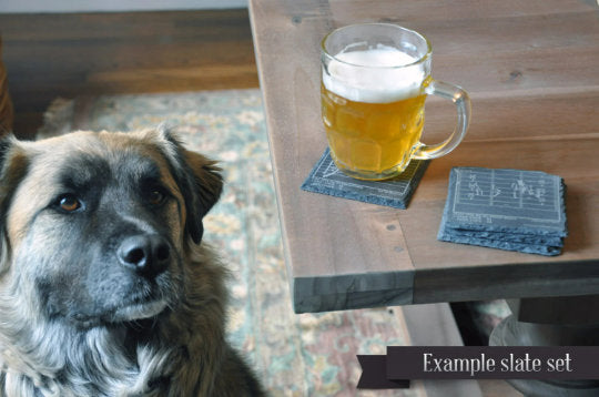 Viking Home Decor - Greatest Vikings Plays: Slate Coasters (Set of 4)