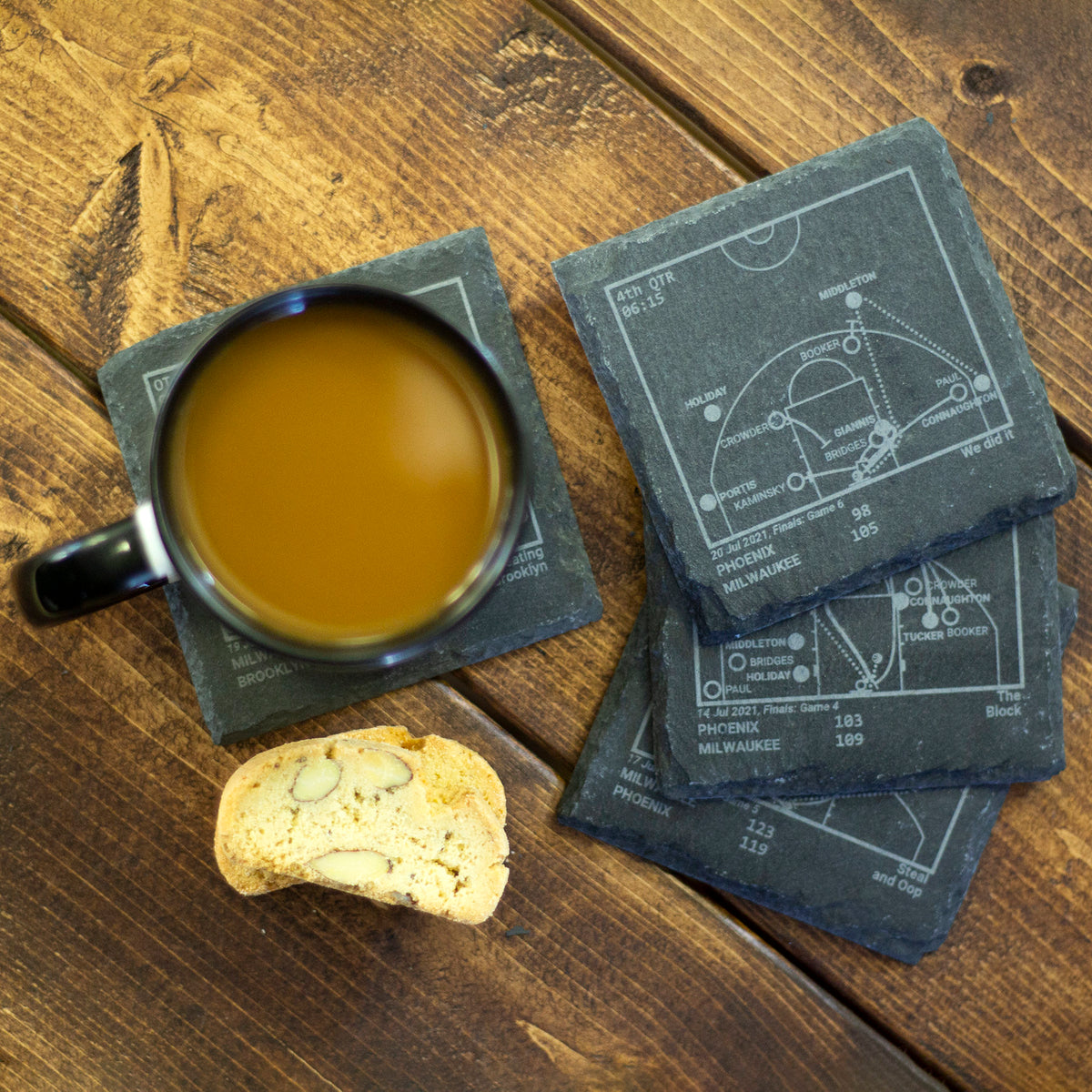 Viking Home Decor - Greatest Vikings Plays: Slate Coasters (Set of 4)