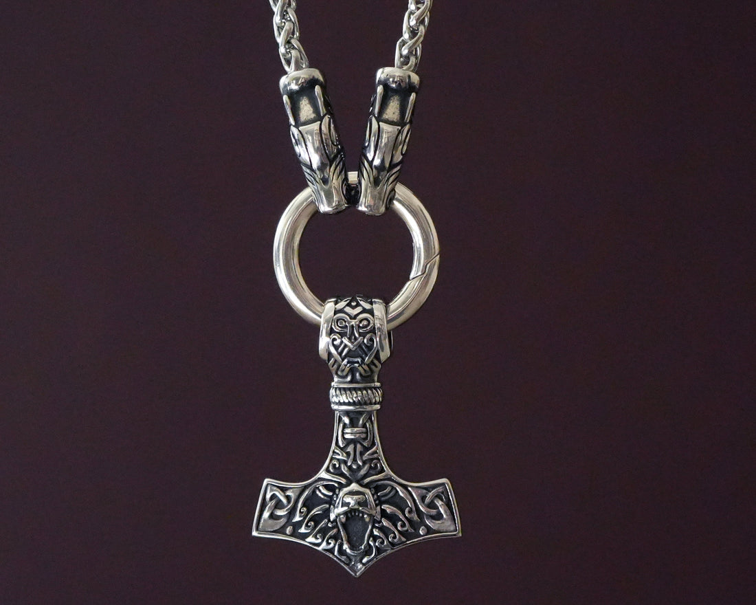 Viking Home Decor - 925 Sterling Silver, Brass, Stainless Steel Terminal Viking Wheat Chain 4 mm