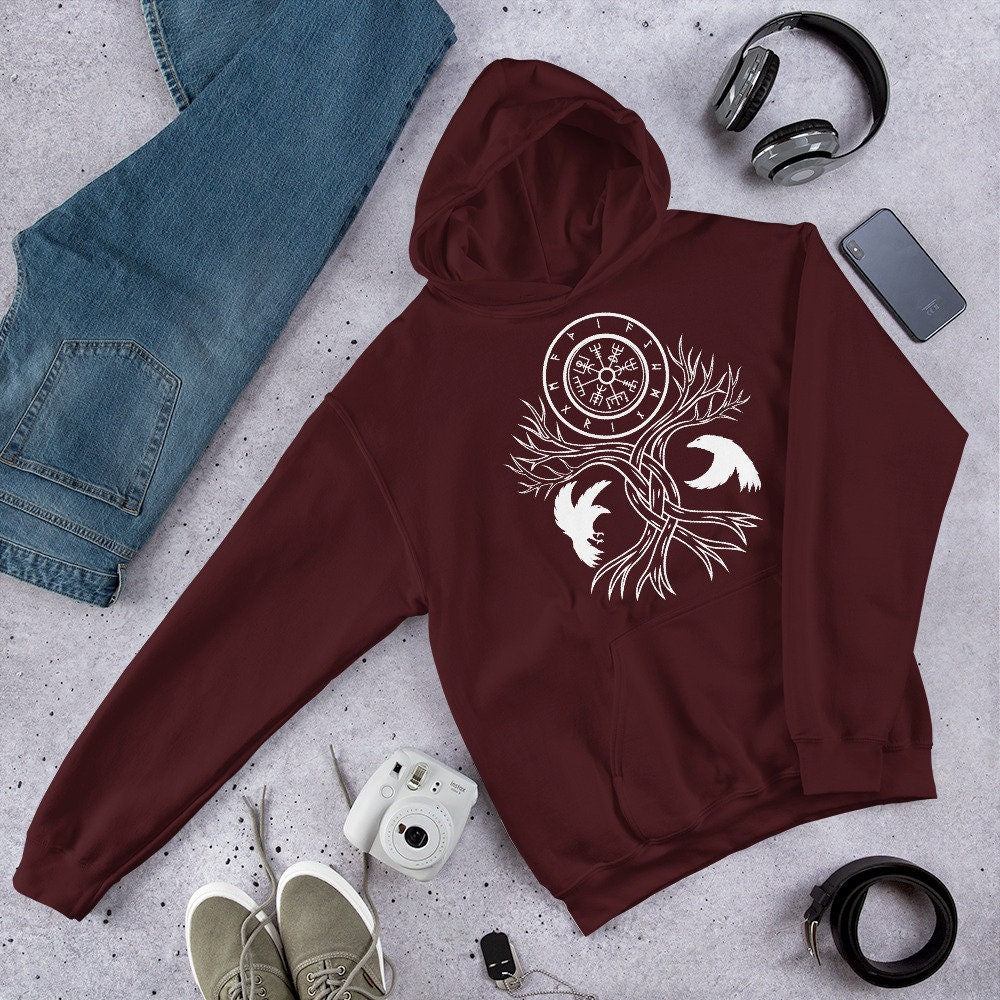 Viking Longship Hoodie - Norse Viking, Longship, Heavy Blend Hoodie