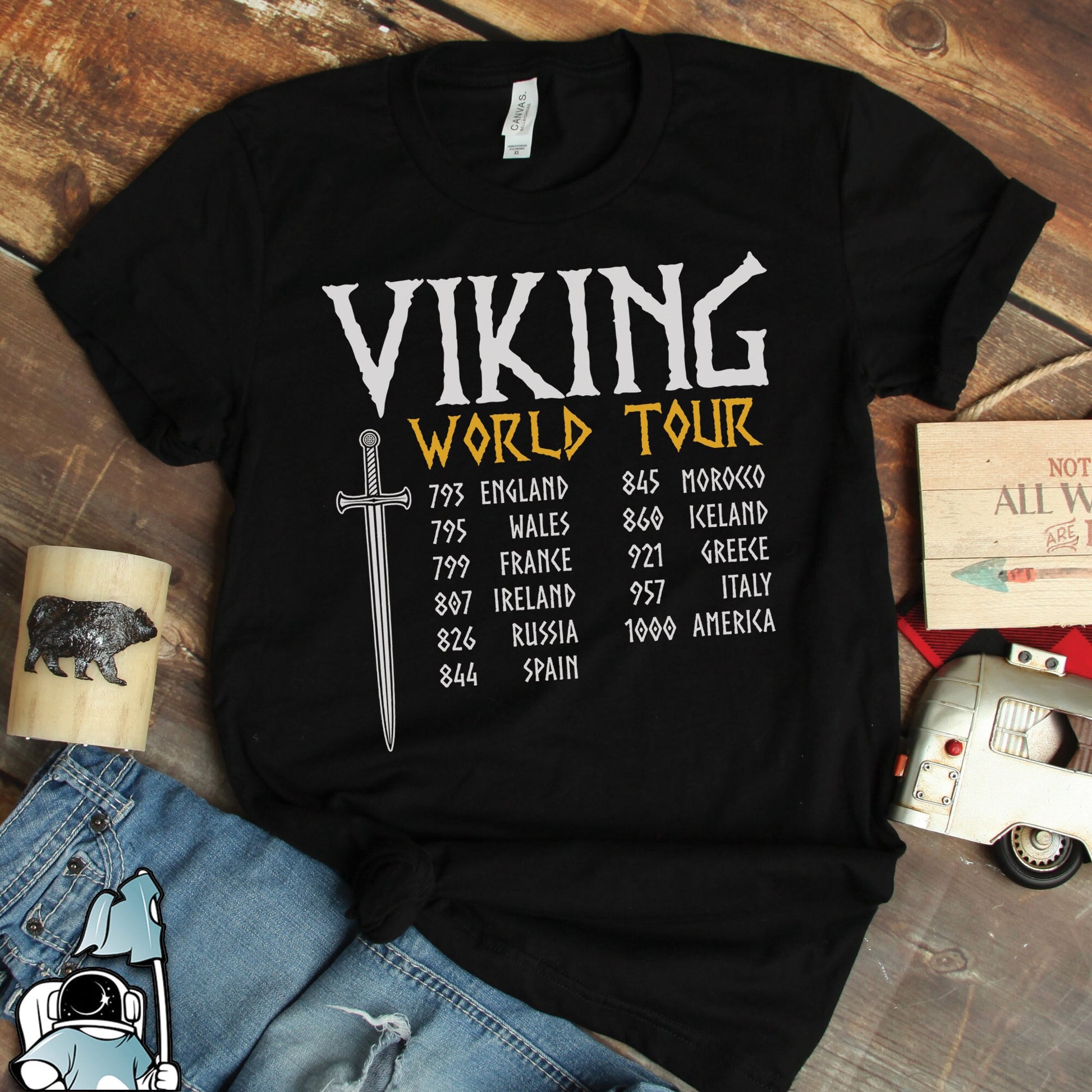 Viking T-Shirt - Viking Skull T-Shirt - Norse Mythology Tee - Nordic Warrior Art Shirt - Gothic