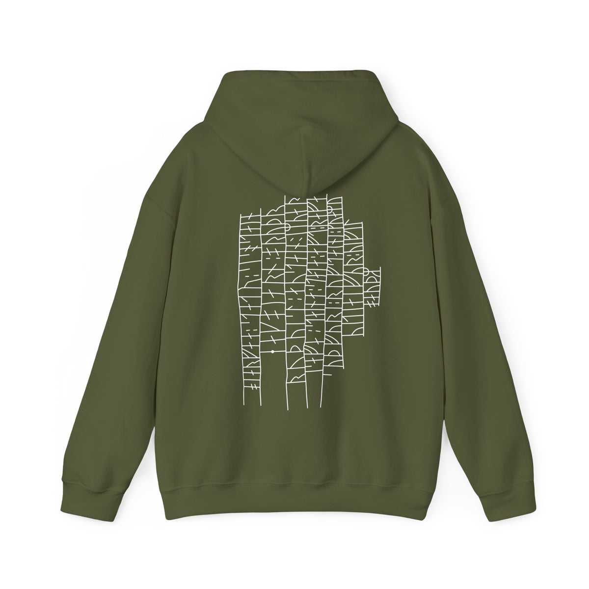 Viking Rune Hoodie - Viking Runes Hoodie, Ancient Gotland Runestone Norse Sweatshirt with Authentic
