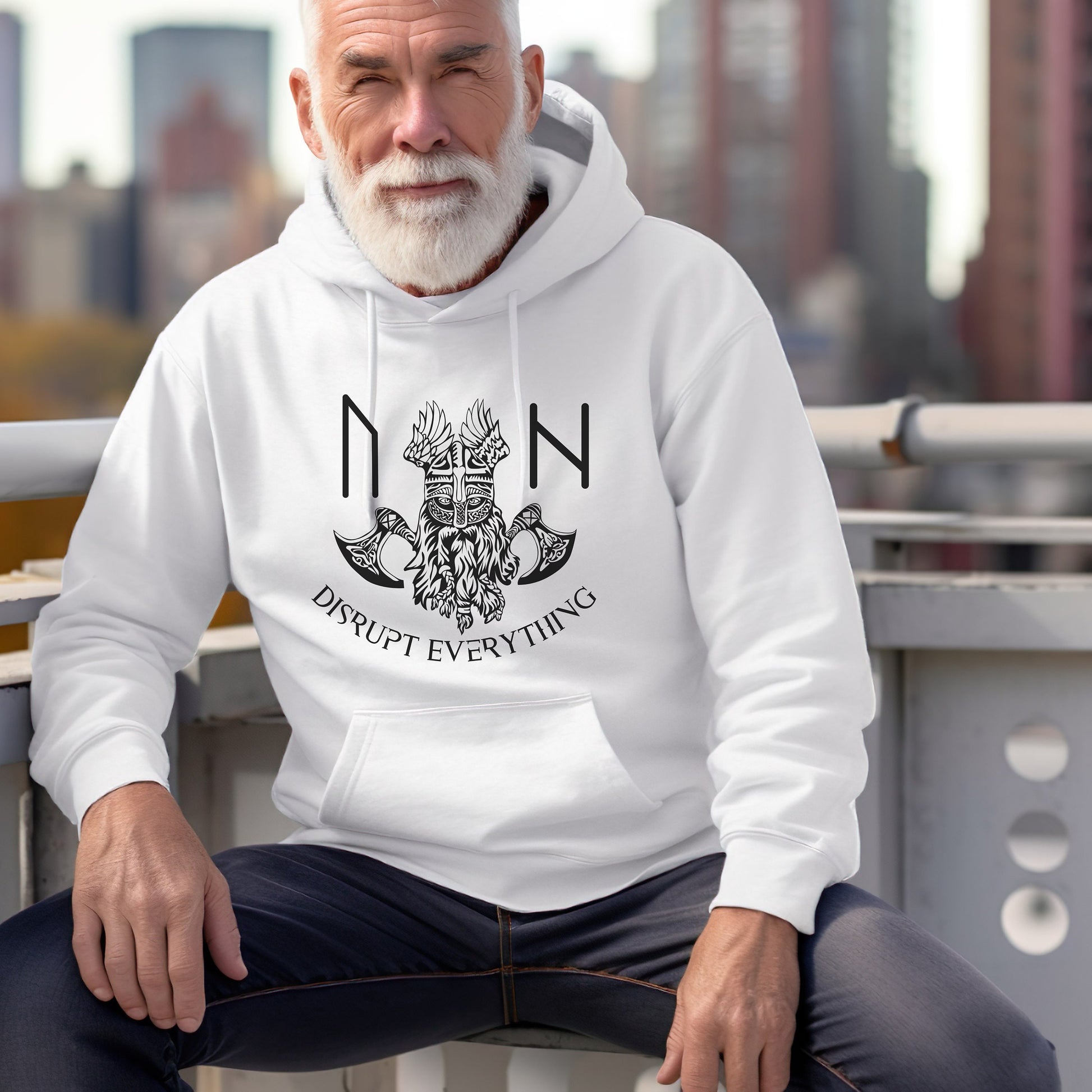 Viking Rune Hoodie - Viking King Hoodie, Norse Rune Design, Father's Day Gift, Ancestral Cosplay