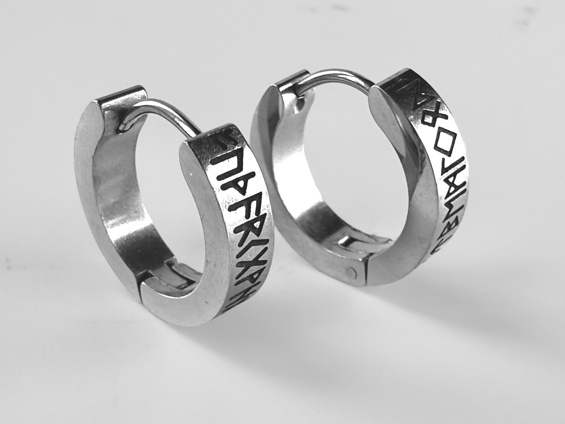 Viking Jewelry Accessory - Celtic braid hoop earrings, 8mm and 11 mm hoops, Viking earrings