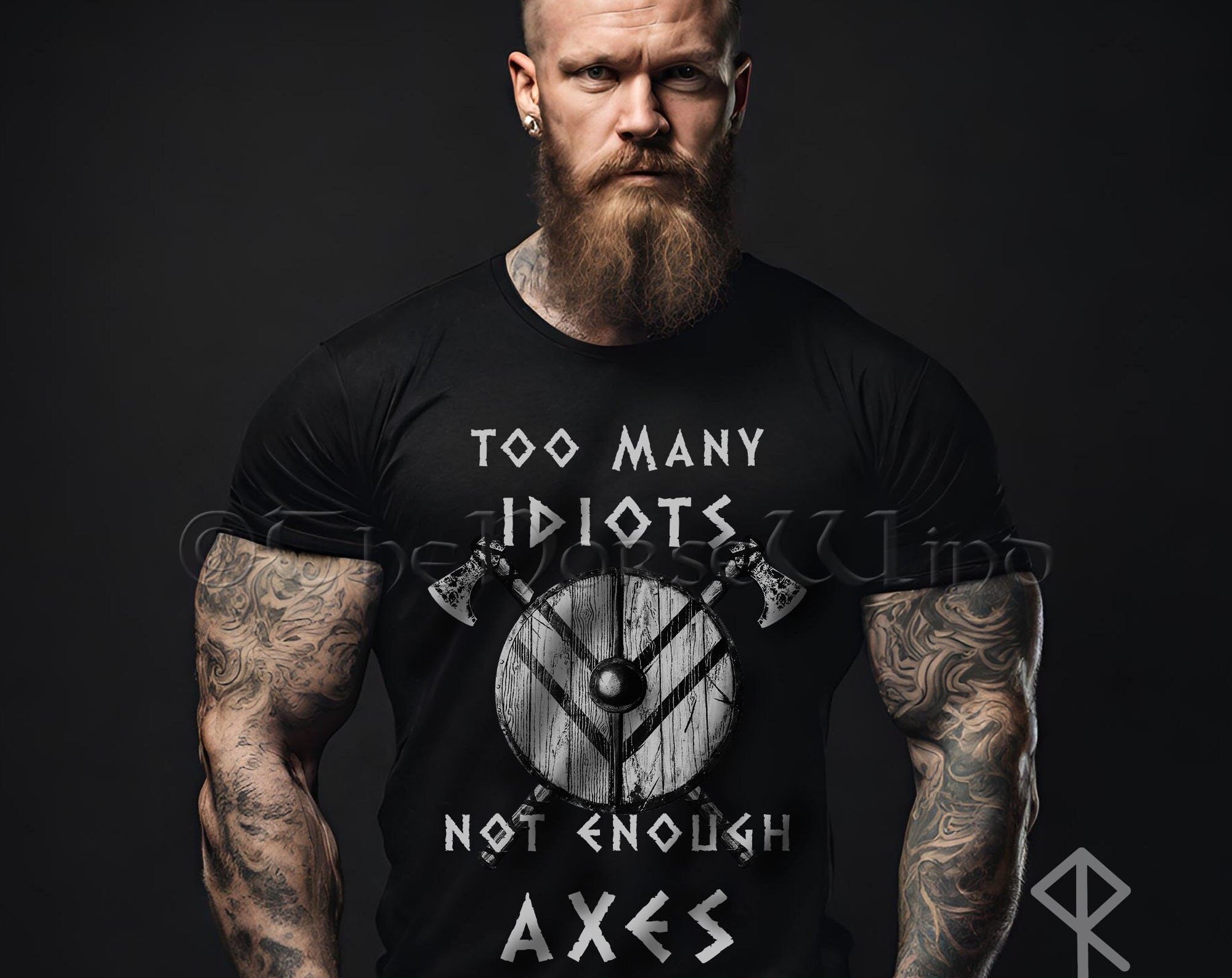 Viking Longship T-Shirt - Viking World Tour T-Shirt, Double-Sided Longship Tour Dates Tee, Norse