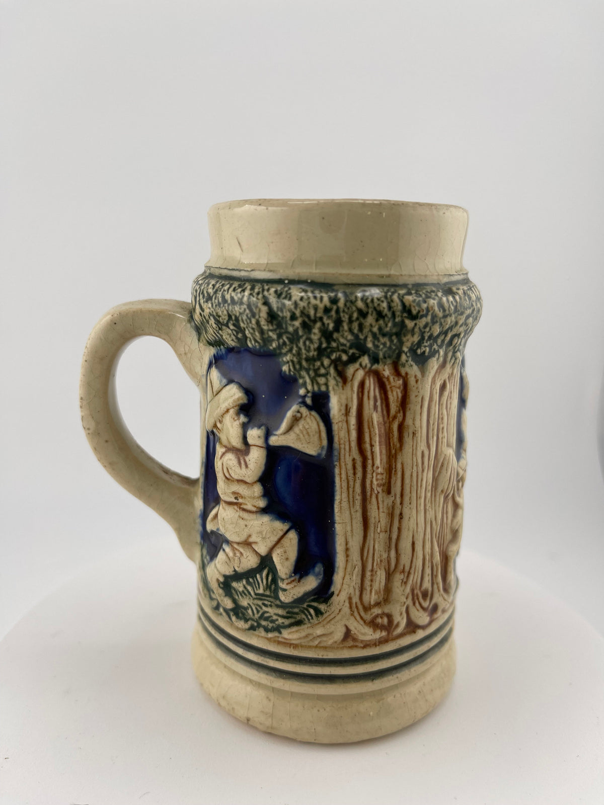 Viking Mug - Vintage Medieval Fantasy Ceramic Beer Stein Wizard Lid Viking Warrior Christmas Gift
