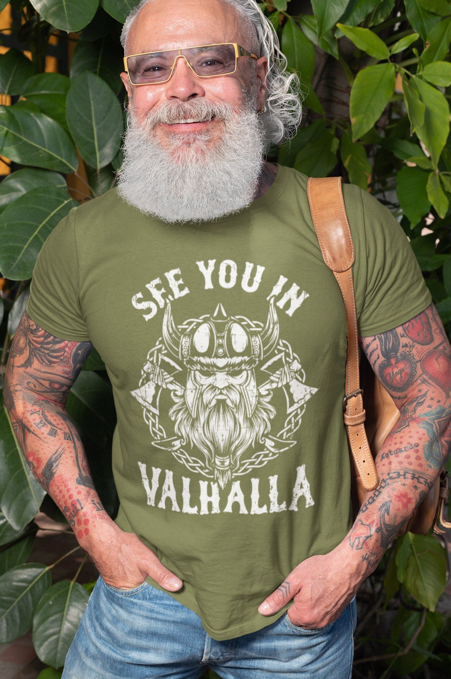 Viking Valhalla T-Shirt - Too Many Idiots Not Enough Axes Viking T-Shirt, Funny Norse Warrior Tee