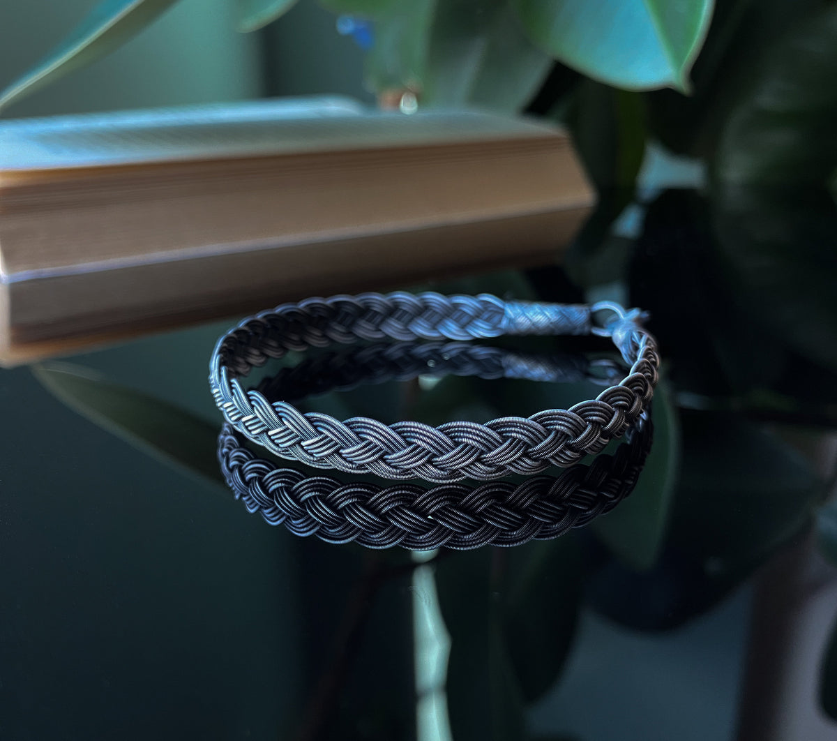 Viking Bracelet - Hand Braided Bracelet ๑ 999 Silver Vikings Bracelet For Men ๑ Oxidized Silver