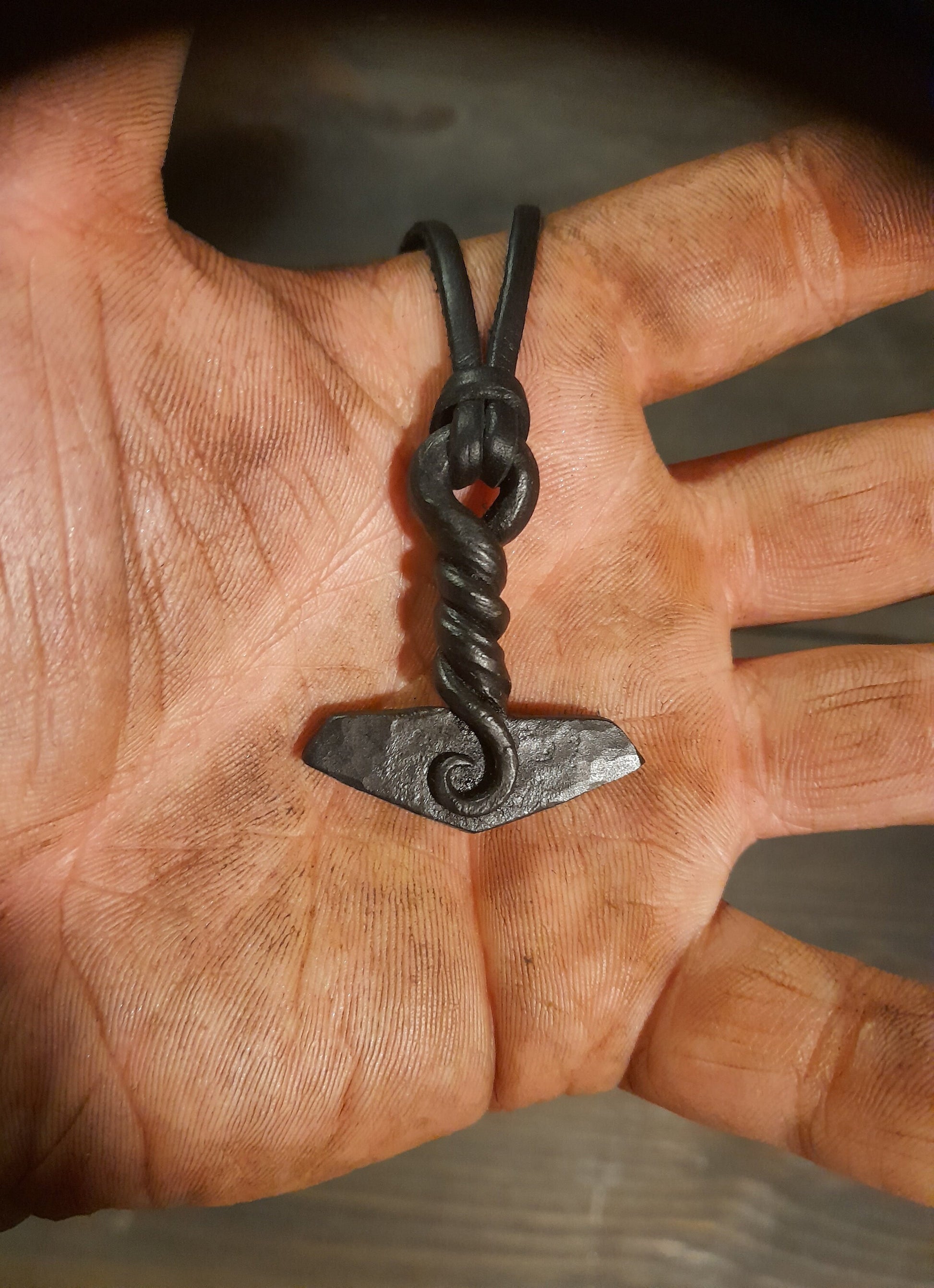 Viking Thor's Hammer Necklace - Personalized Viking Hammer Necklace, Mjolnir Pendant, Custom