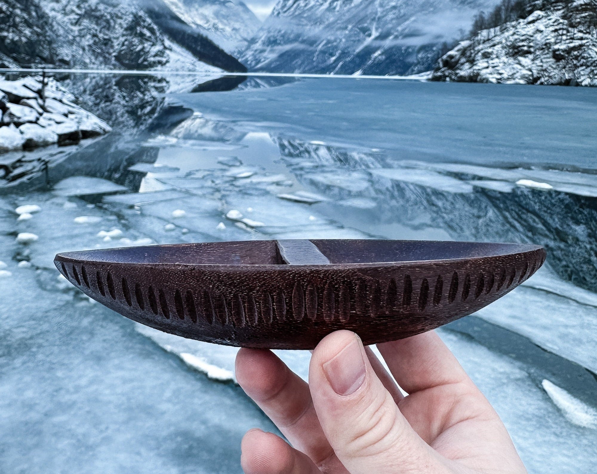 Viking Home Decor - Viking Ship Wooden Sculpture, Nordic Longboat Table Decor, Medieval Boat