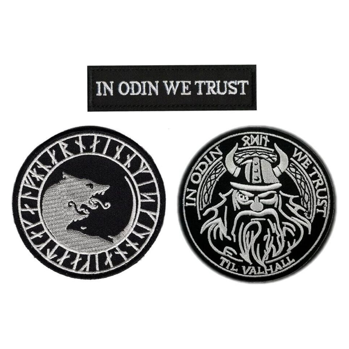 Viking Jacket - Viking Warrior Embroidered Patch, Norse Helmet Back Applique, Gold Black Gothic