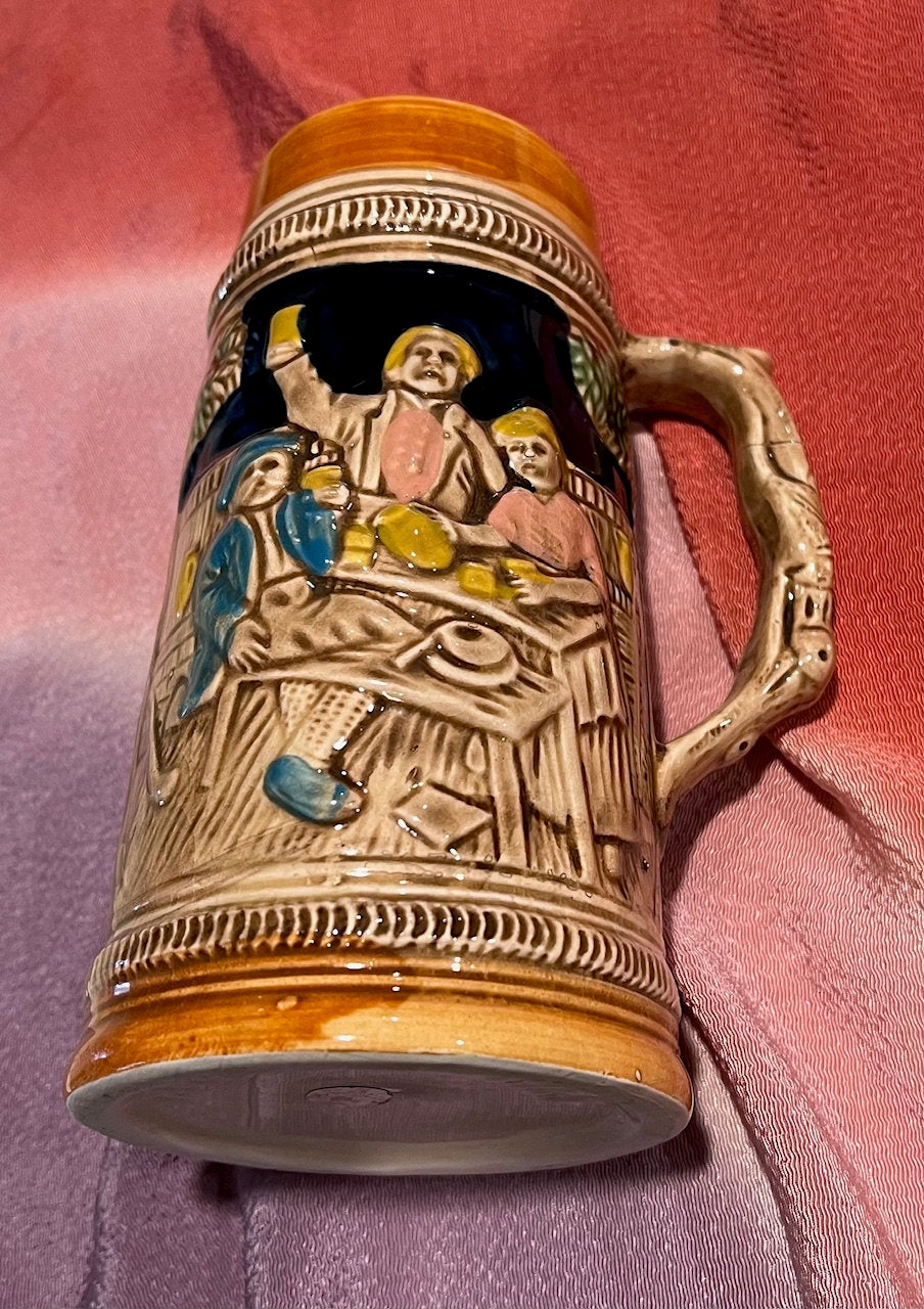 Viking Mug - Vintage Medieval Fantasy Ceramic Beer Stein Wizard Lid Viking Warrior Christmas Gift