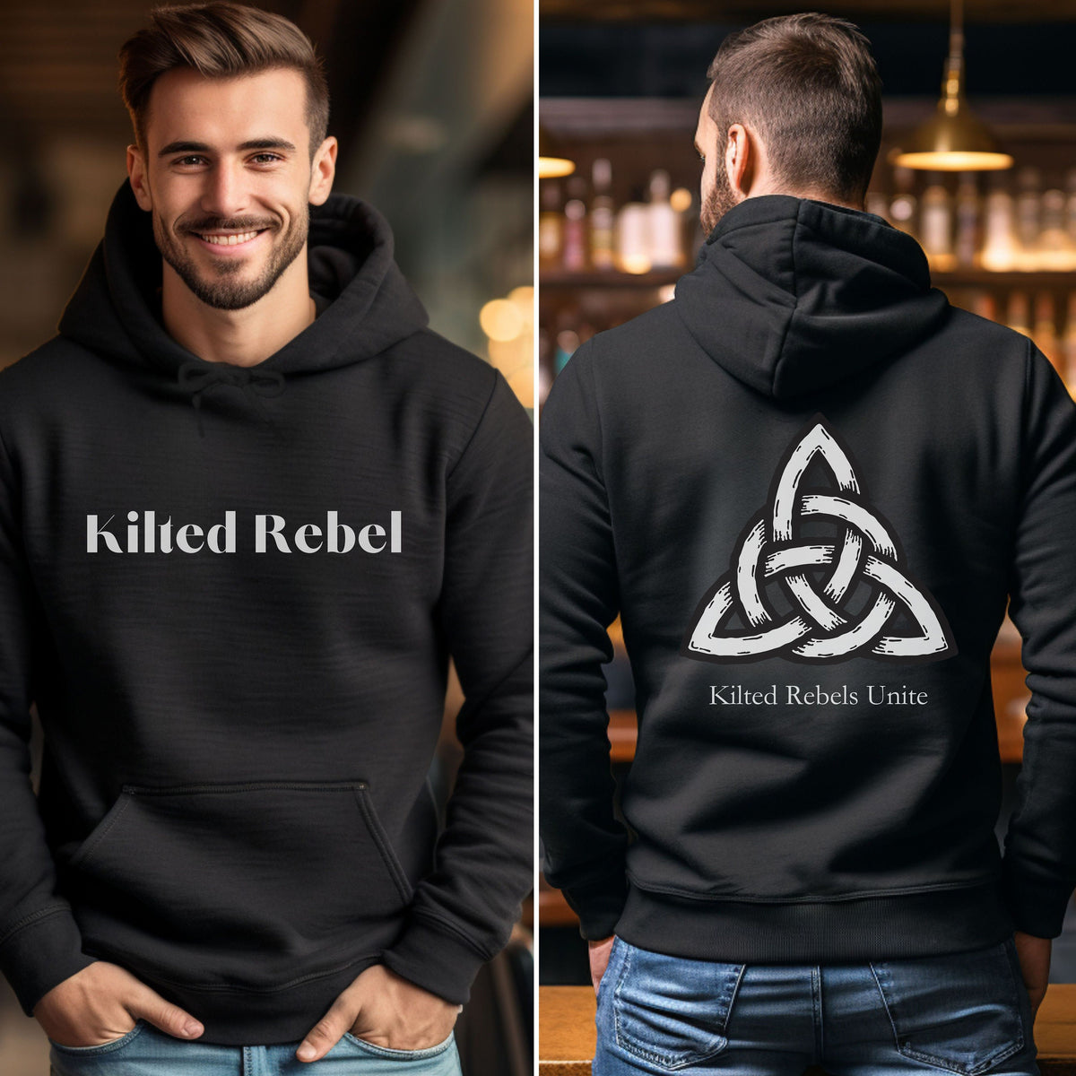 Viking Hoodie - Irish Viking Zip Hoodie, Ireland Flag Norse Ship Jacket, Celtic Unisex Heritage Gift