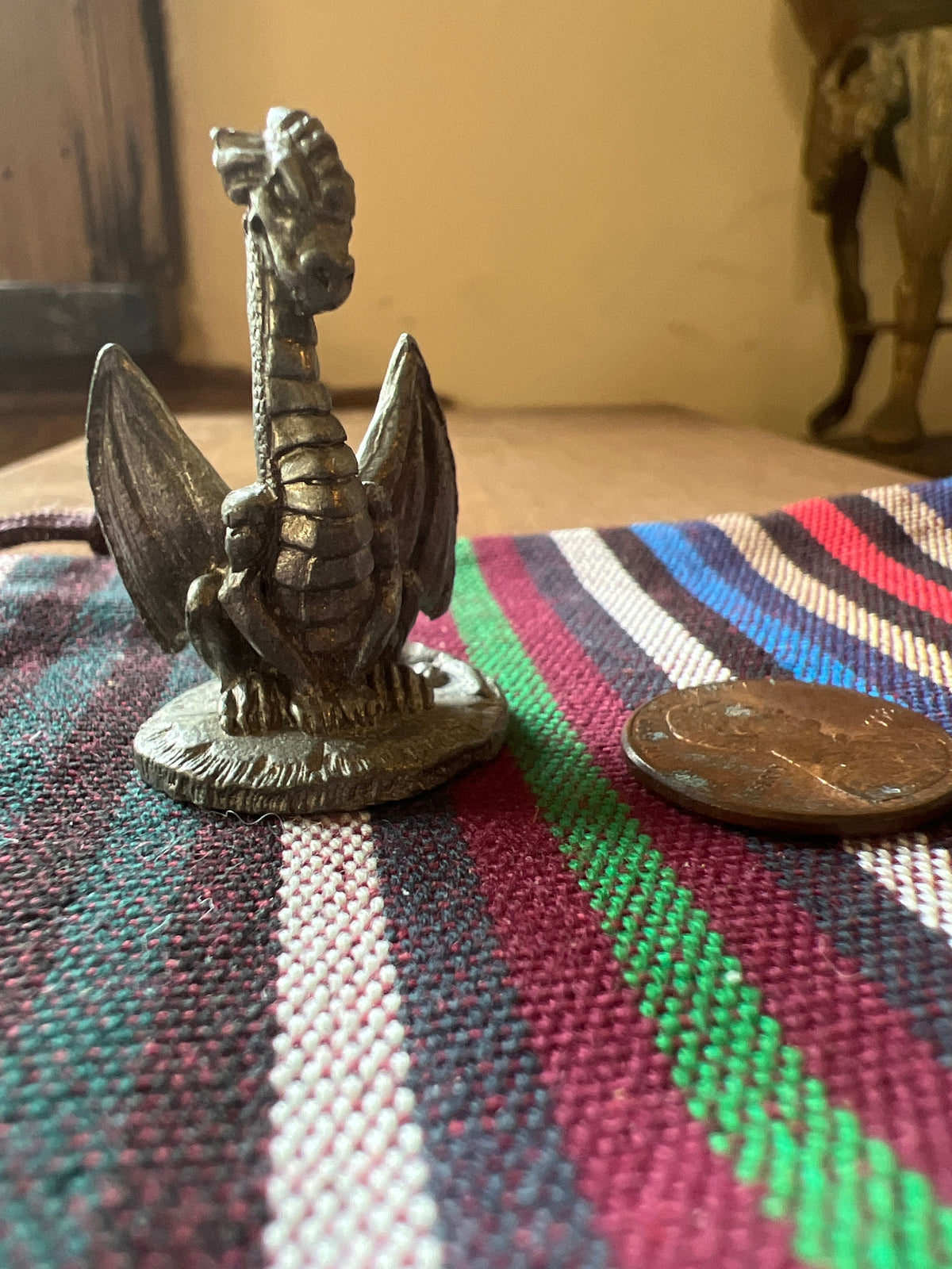 Viking Home Decor - Handmade Mini Bronze Viking Statue - Retro Desktop Decoration, Gothic Small