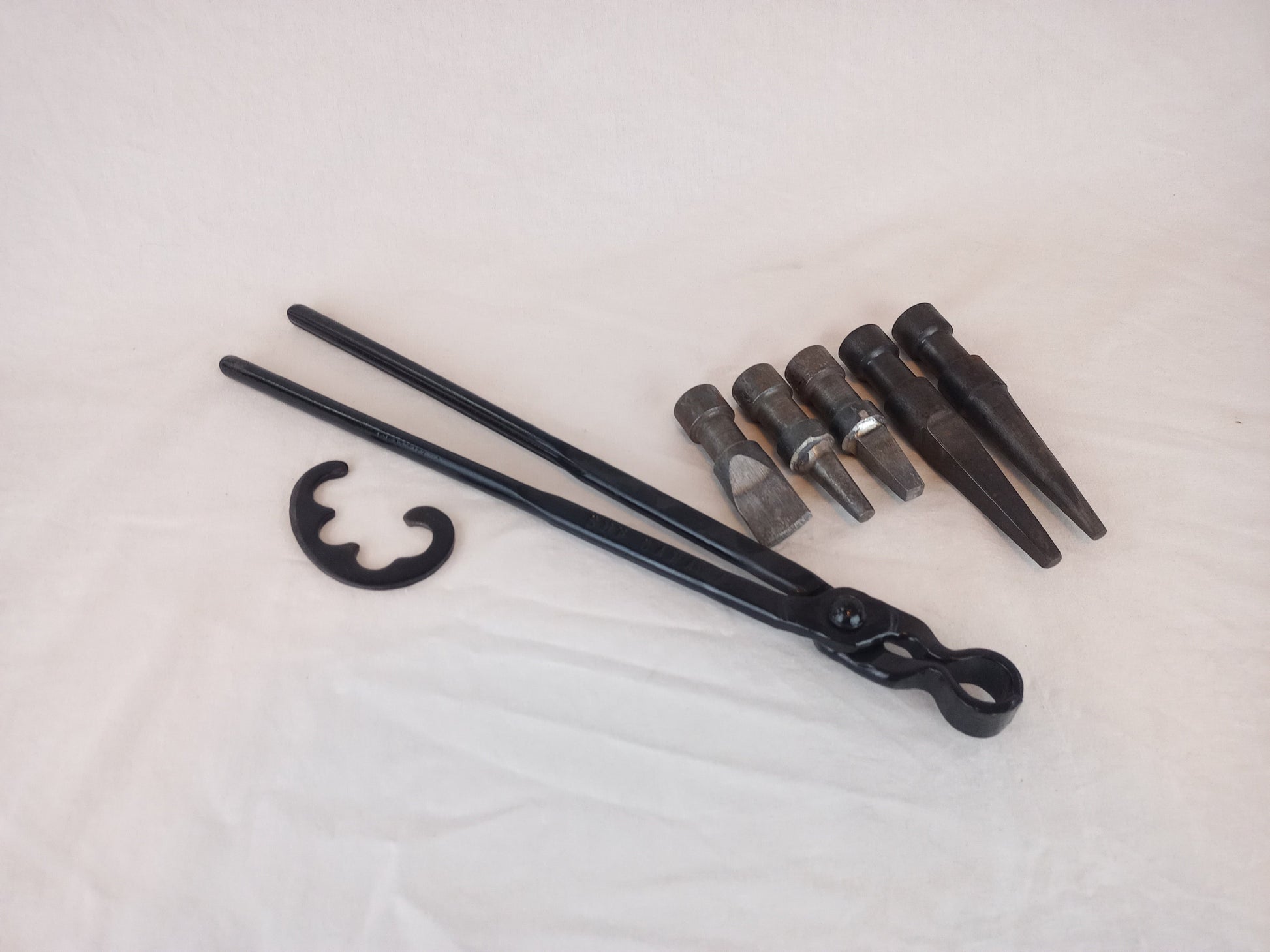 Viking Leather Accessory - Hand Forged Viking Cutlery Set – High Carbon Steel Medieval Utensils Set