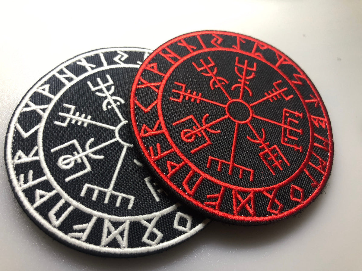 Viking Raven Jacket - Viking Warrior Raven Embroidered Patch, Norse Mythology Nordic Jacket Back