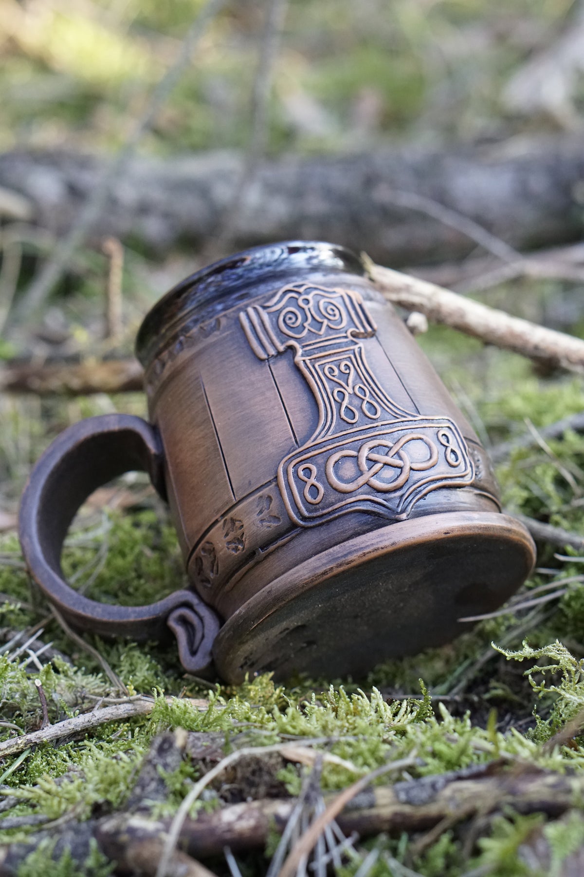 Viking Odin Mug - Viking Mug Handmade - Odin Ceramic Mug 500ml - Gift for Men & Viking Medieval