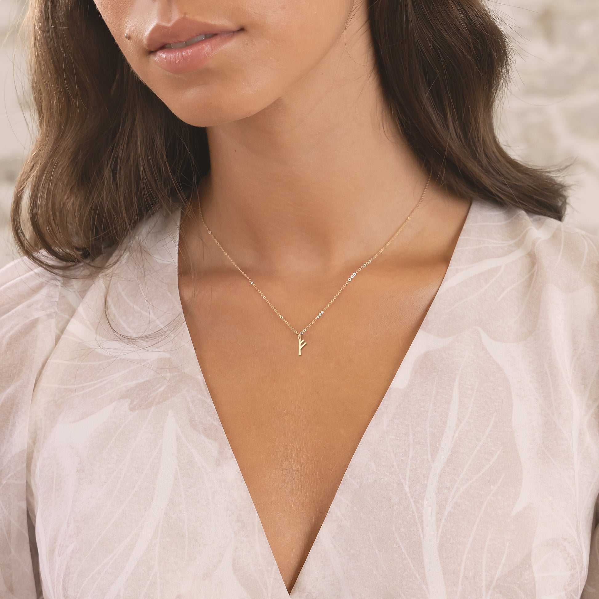 Viking Rune Necklace - Viking Runes Charm Necklace available in 14k Gold Filled, 14k Rose Gold