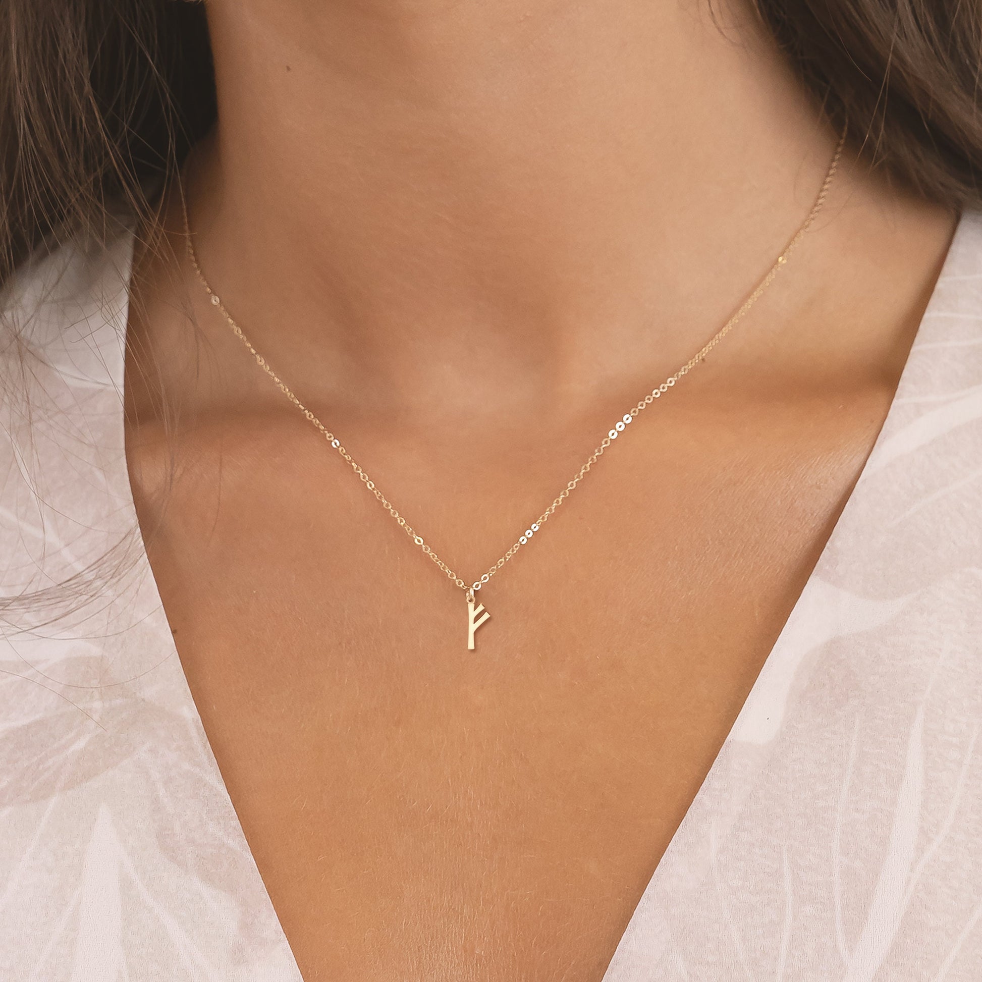 Viking Rune Necklace - Viking Runes Charm Necklace available in 14k Gold Filled, 14k Rose Gold