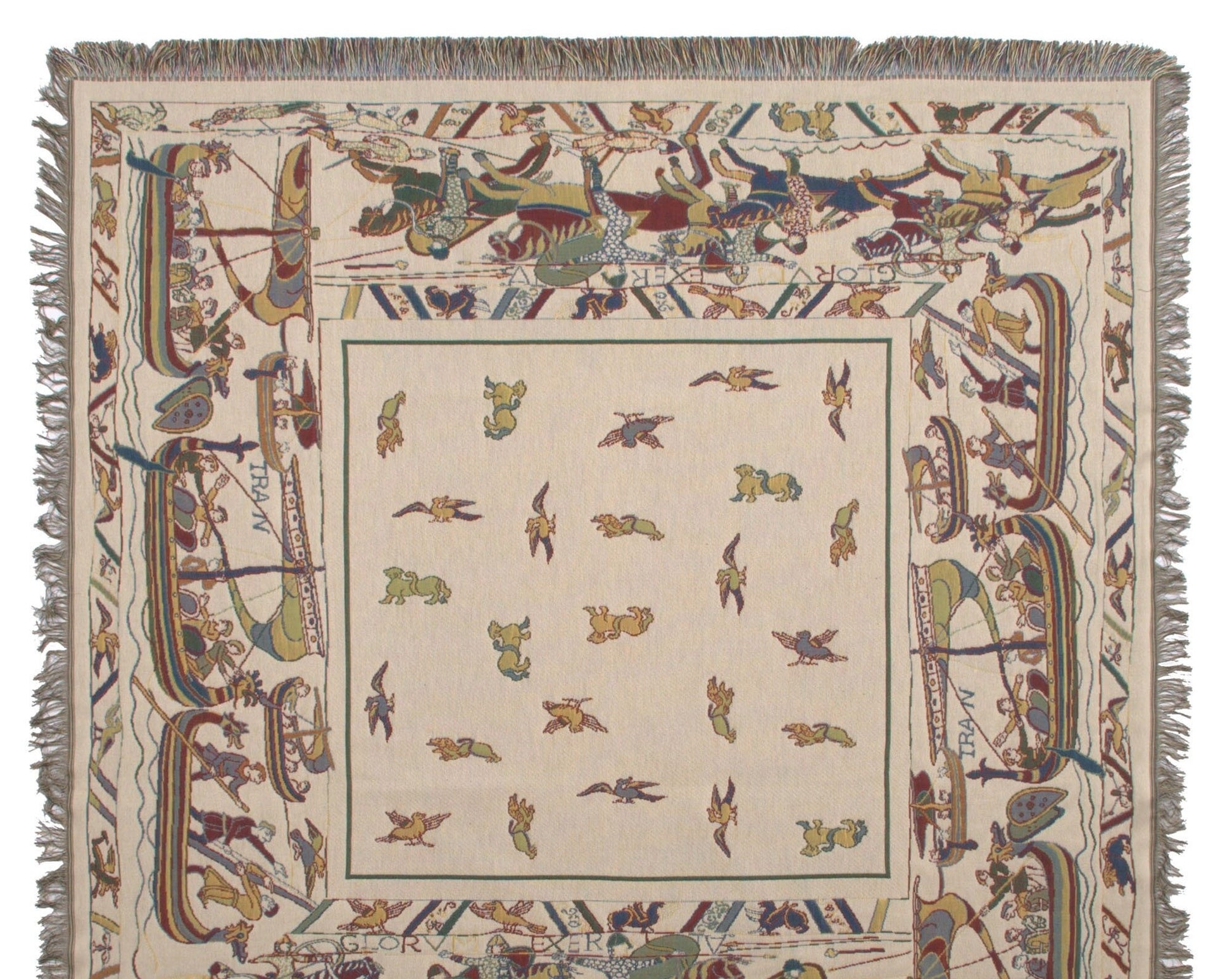 Viking Blanket - Norse Mythology Woven Blanket, Viking Gods Tapestry, Historic Nordic Art Throw