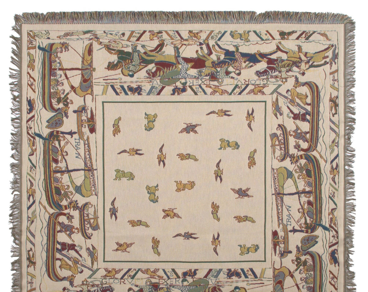 Viking Blanket - Norse Mythology Woven Blanket, Viking Gods Tapestry, Historic Nordic Art Throw