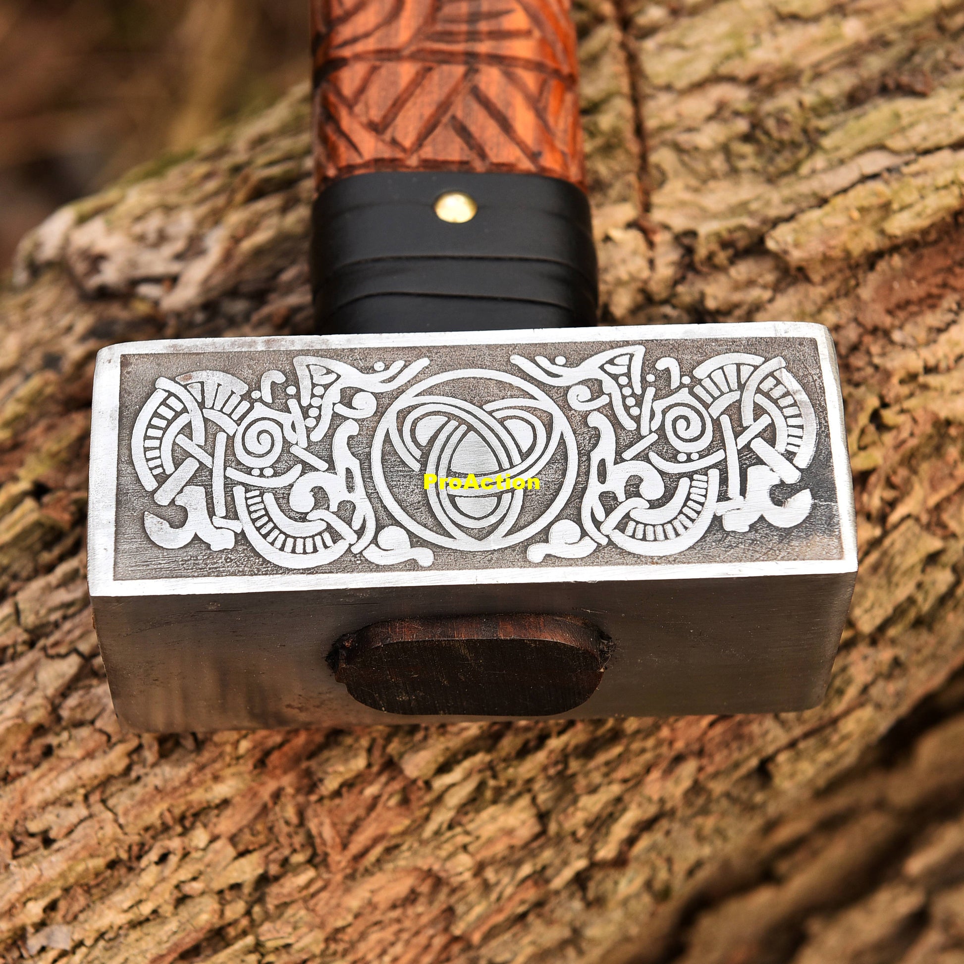 Viking Costume & LARP - Hammer viking hammer blacksmith hammer engraved hammer viking gift for him