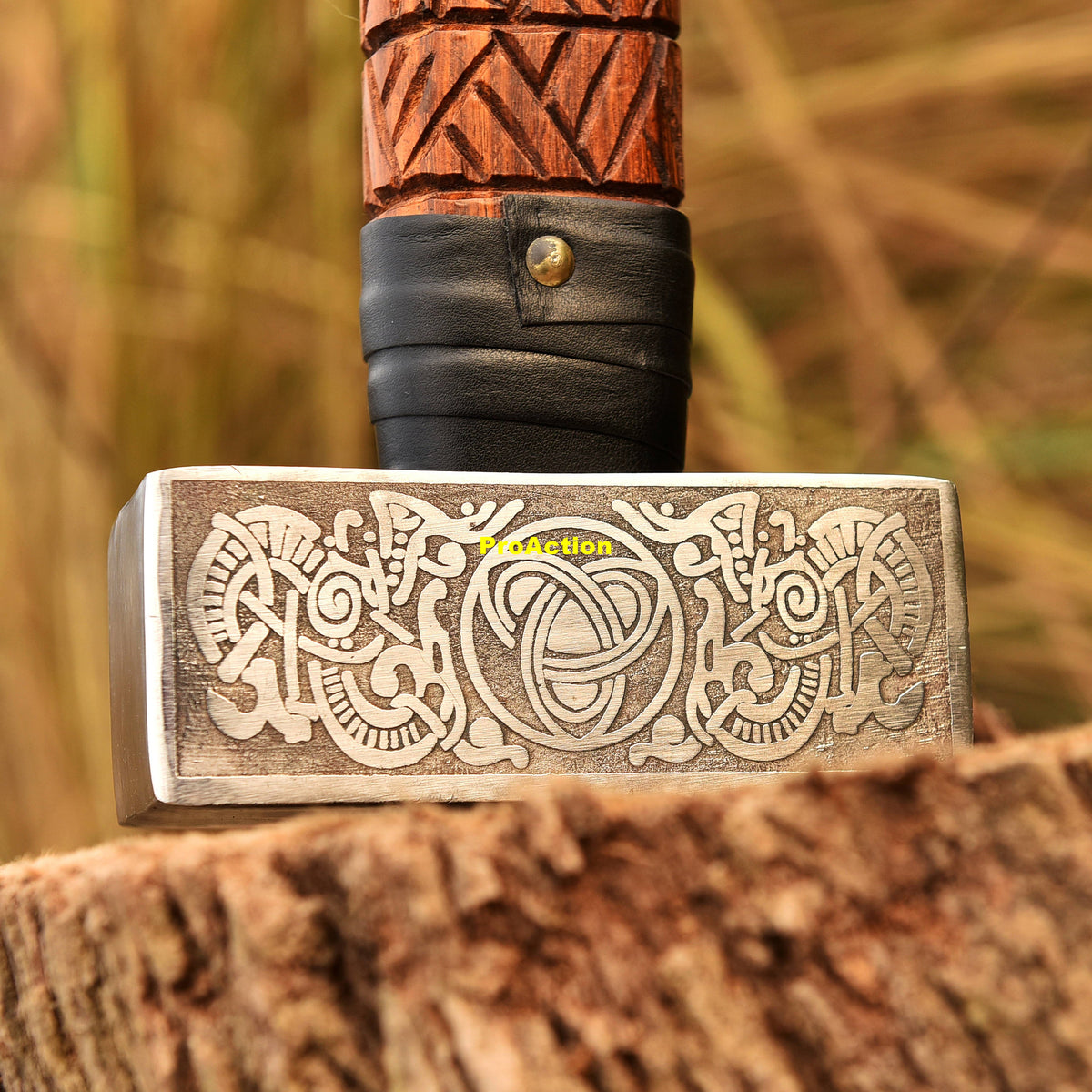 Viking Costume & LARP - Hammer viking hammer blacksmith hammer engraved hammer viking gift for him