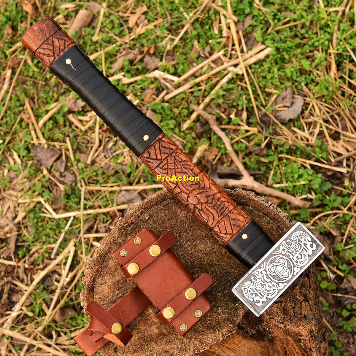 Viking Costume & LARP - Hammer viking hammer blacksmith hammer engraved hammer viking gift for him