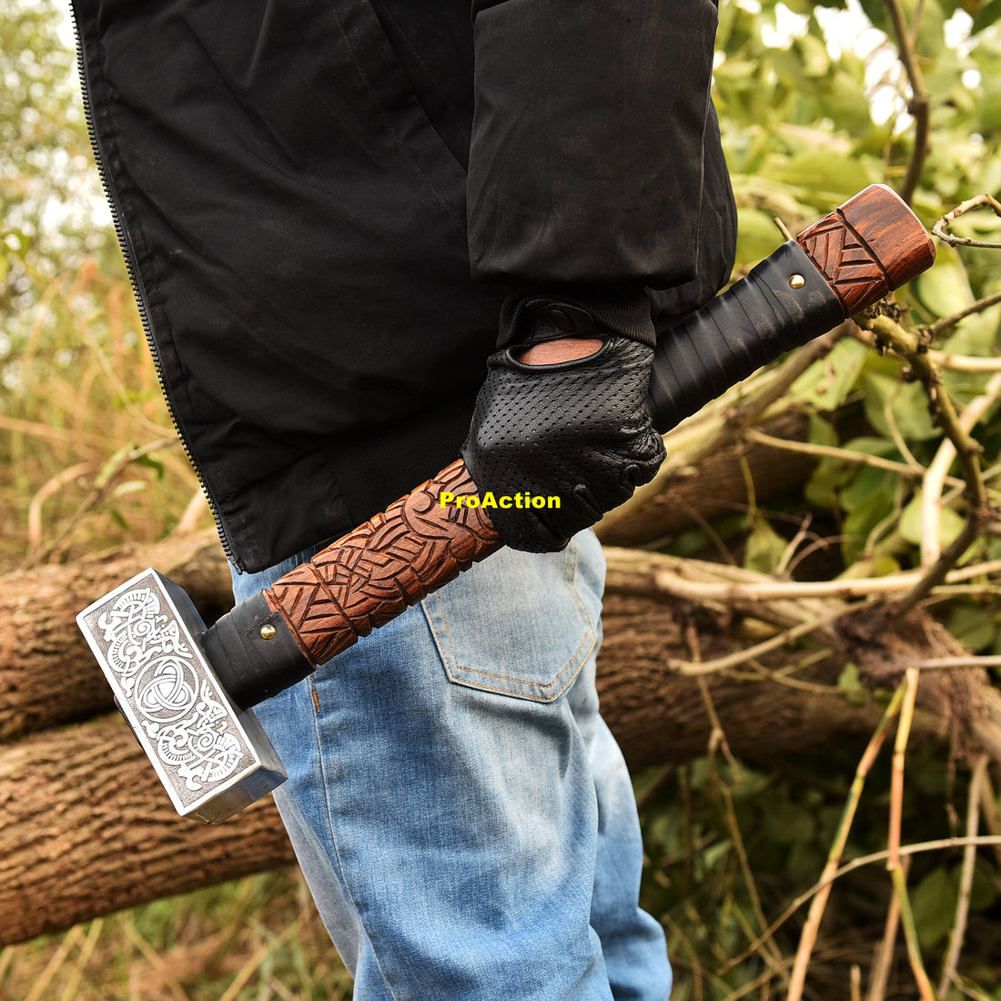 Viking Costume & LARP - Hammer viking hammer blacksmith hammer engraved hammer viking gift for him
